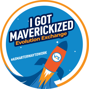 evolution exchange user conference rocket ship logo